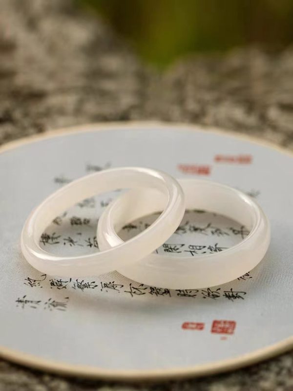 Hetian jade white jade bracelet-154 - Image 3
