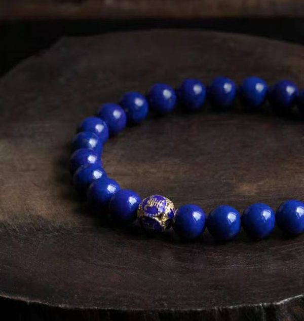Natural lapis lazuli bracelet-194 - Image 2