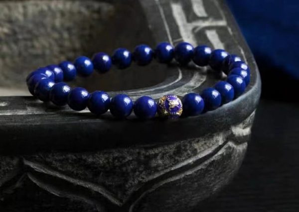Natural lapis lazuli bracelet-194 - Image 3