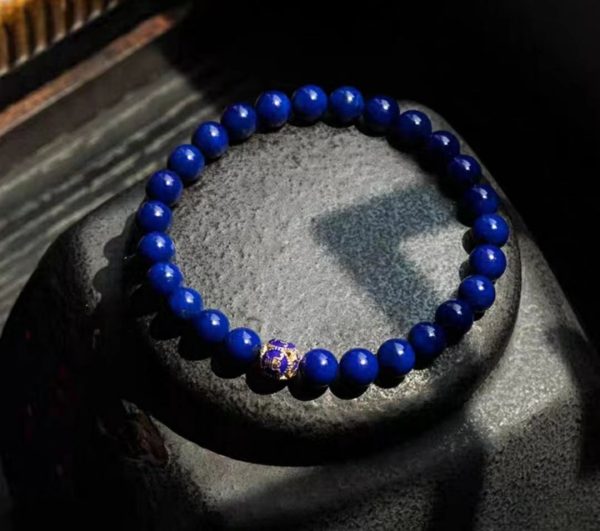 Natural lapis lazuli bracelet-194 - Image 5