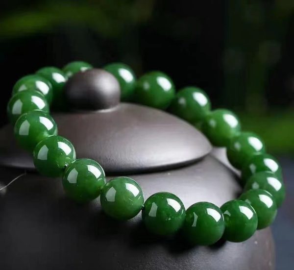Jade beads bracelet-271 - Image 3