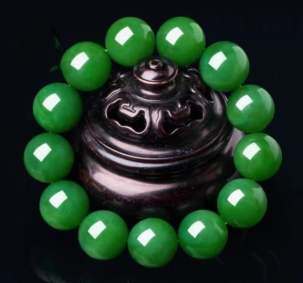 Jade beads bracelet-271 - Image 4